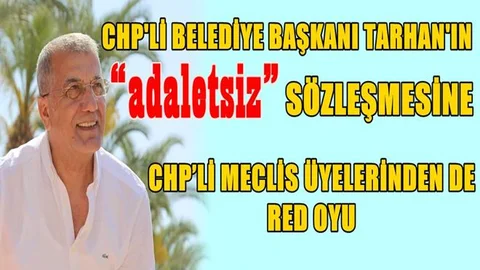Mezitli Belediye Meclisinde Protesto, Başkan Neşet Tarhan’a CHP'li Meclis Üyesi Şoku