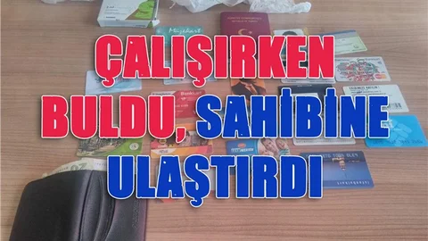 Belediye Çalışanı Hırsızların Yol Kenarına Attığı, Poşeti Sahibine Ulaştırdı