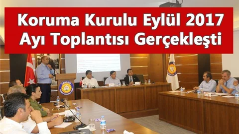 Tarsus'ta Koruma Kurulu Eylül 2017 Ayı Toplantısı Yapıldı