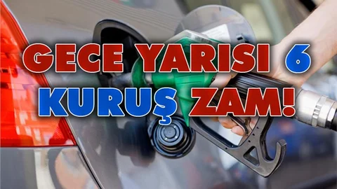 Motorine Zam Geldi, Zam Gece Yarısı Pompa Fiyatlarına Yansıyacak