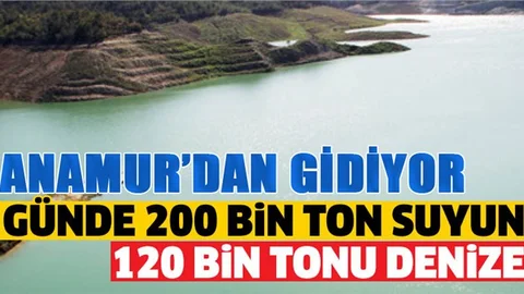Anamur'dan Giden Suyun %70'i  Kıbrıs'ta Boşa Akıyor