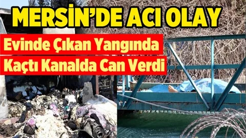 Yangından Korkup Suya Atladı, Boğuldu Hayatını Kaybetti !