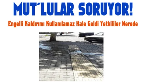 Engelli Kaldırımı Kullanılamaz Hale Geldi Yetkililer Nerede