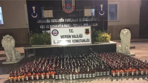 Erdemli'de sahte içki operasyonu !
