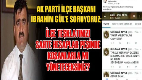 İlçe Teşkilatını Sahte Hesaplar Peşinde Koşanlarla mı Yöneteceksin?