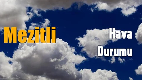 Mezitli Hava Durumu (5 Günlük)