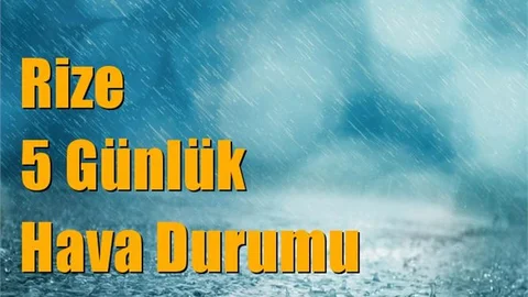 Rize Hava Durumu (5 Günlük)