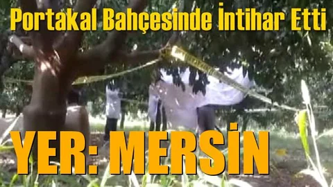 Mersin'de Portakal Bahçesinde İntihar Etti