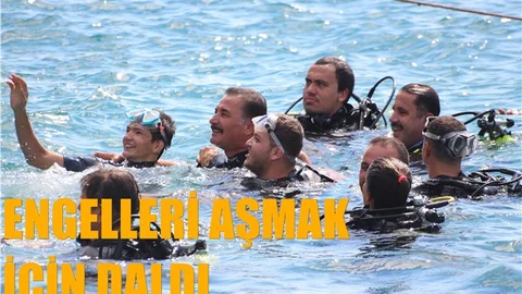 Başkan Tuna, Engelleri Aşmak İçin Daldı