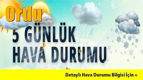 Ordu Hava Durumu