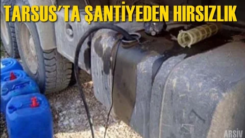 Tarsus'ta Şantiyeden Hırsızlık