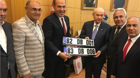 Başkan Sözlü'den Lider Bahçeli'ye Kerkük ve Musul plakaları