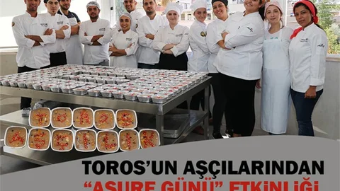 Toros Üniversitesi Aşçılarından Aşure Günü Etkinliği