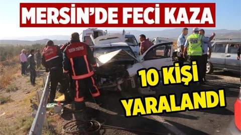 Mersin'de Korkutan Trafik Kazası 