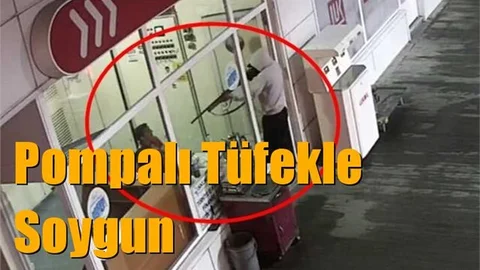 Mersin'de Silahlı Soygun, Pompalı Silahla Soygun Yaptılar