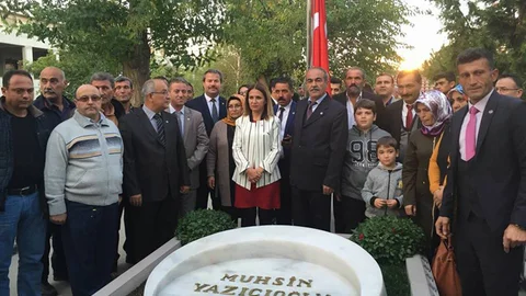 BBP’nin Şehit Lideri Muhsin Yazıcıoğlu’nun Kabrini Ziyaret Ettiler