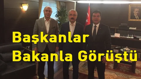 Tarsuslu Başkanlar Koçak ve Kaya Bakan Elvan'la Görüştü
