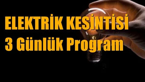 2 Günlük Kesinti Programı: Mersin