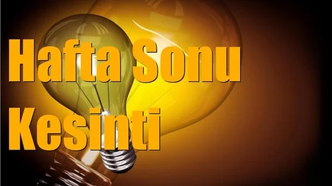 Mersin'de Hafta Sonu Elektrik Kesintisi Yapılacak Yerler ve Saatleri