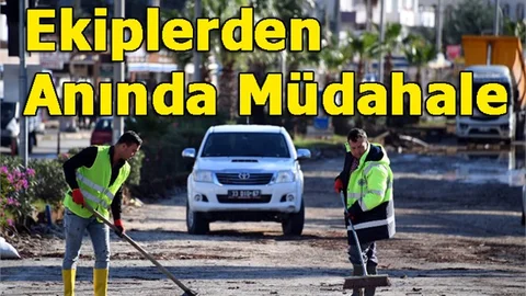 MESKİ Ekiplerinden Yaşanan Sele Anında Müdahale