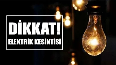 Mersin'in 3 Günlük Planlı Elektrik Kesinti Programı