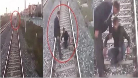 Tarsus’ta Rayların Üzerine Oturan Genç İntihar Etmek İstedi