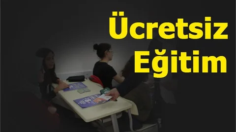 Erdemli'de Öğrencilere Ücretsiz Eğitim