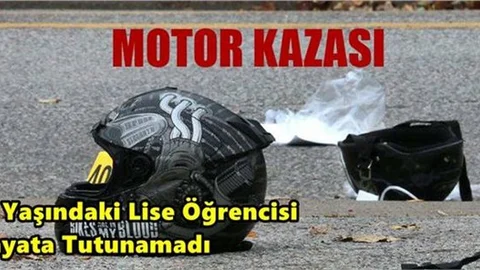 Tarsus'ta Liseli Genç Motosiklet Kazasında Hayatını Kaybetti