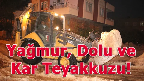 Toroslar'da Kar Teyakkuzu, Aşırı Yağışlara Karşı Çalışmalar Başladı