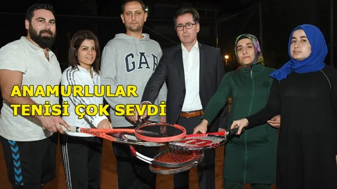 Mersin Anamurlular Tenisi Çok Sevdi