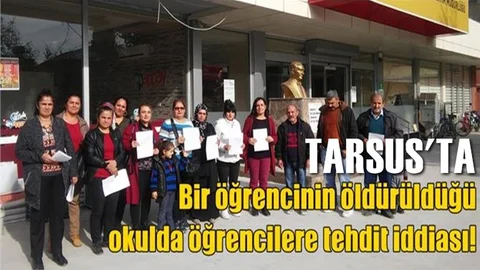 Bir Öğrencinin Öldürüldüğü Okulda Öğrencilere Tehdit!