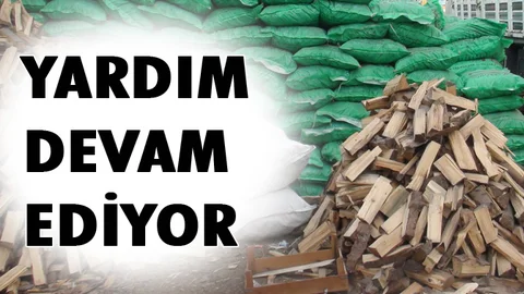 Ailelere 135 Ton Odun Yardımı