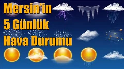 Mersin Hava Durumu; 5 Günlük