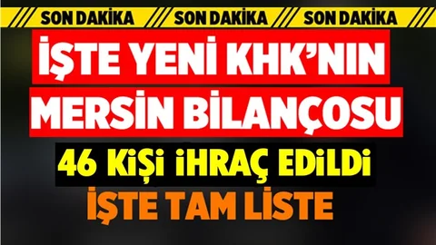 2 Yeni KHK Yayımlandı! İşte Mersin'de Durum...