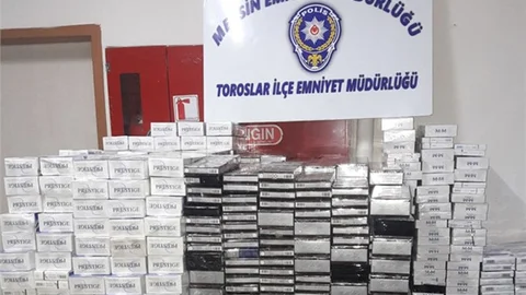 Polis Mersin'de Uyuşturucu, Ruhsatsız Tabanca ve Kaçak Sigara Ele Geçirdi