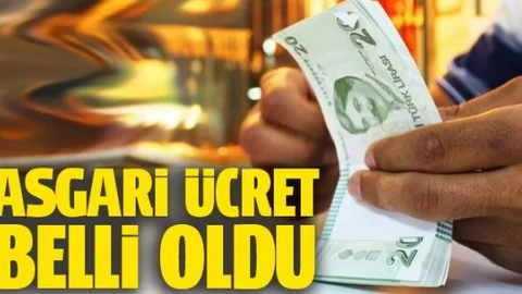 Asgari Ücret Belli Oldu