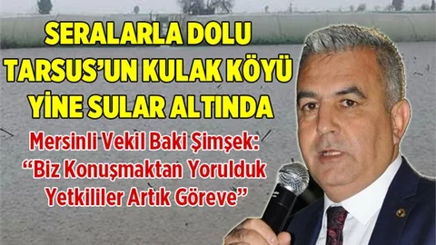 Şiddetli Yağış Mersin'de Seraları Sular Altında Bıraktı