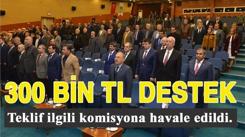 Mersin'de 300 Bin TL Destek