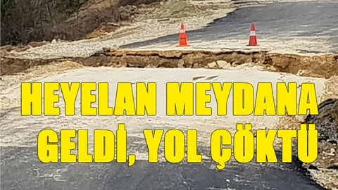 Mersin Çamlıyayla'da Heyelan Meydana Geldi