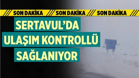 Sertavul Geçidi'nde Ulaşım Kontrollü Sağlanıyor