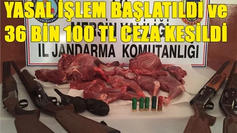 Kaçak ve Yasak Avlanmaya 36 Bin 100 Lira Ceza