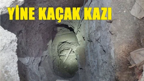 Mersin'de İşyeri İçinde Kaçak Kazı Operasyonu