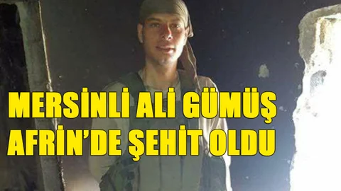 Mersin Mut'tan Ali Gümüş Afrin'de Şehit Oldu