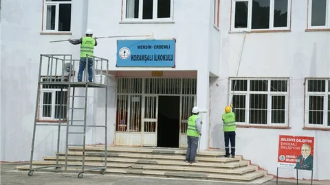 Erdemli'de Okullara Yönelik Hizmetler Son Sürat