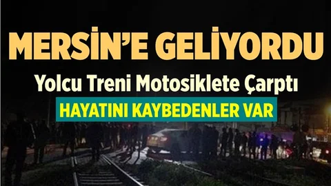 Mersin'e Gelen Tren Kaza Yaptı