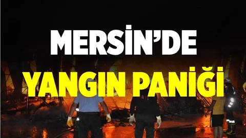 Mersin'de Yangın Paniği