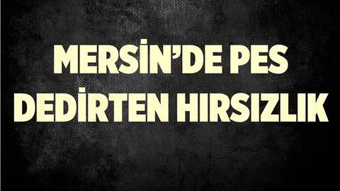 Mersin'de Hırsızlar Rahat Durmuyor