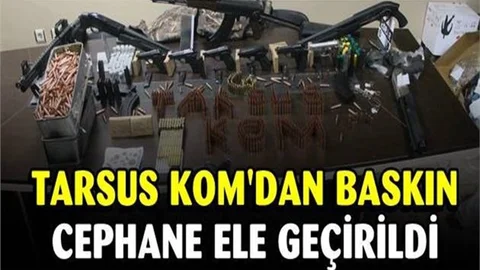 Tarsus’ta Gece Yarısı 2 Adrese Eşzamanlı Operasyon