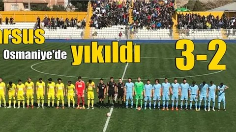 Tarsus İdman Yurdu Osmaniye'ye Mağlup Oldu