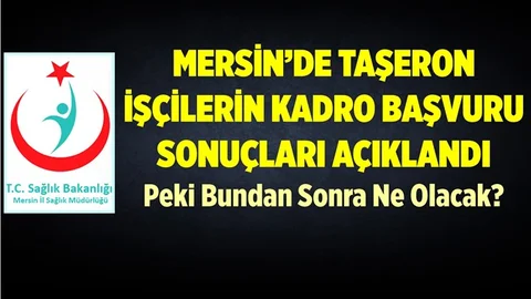 Mersin'de Kadro İçin Başvuran Sağlık Çalışanlarına Önemli Duyuru